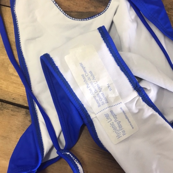 Sexy Electric Blue One Piece - Picture 4 of 4